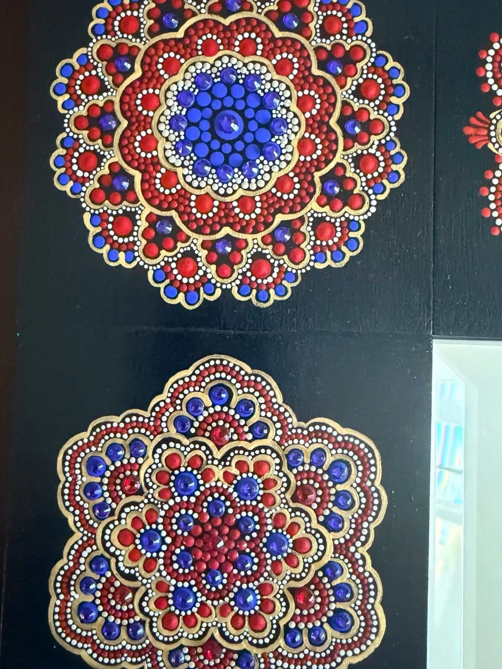 Diana’s Mandalas hand painted